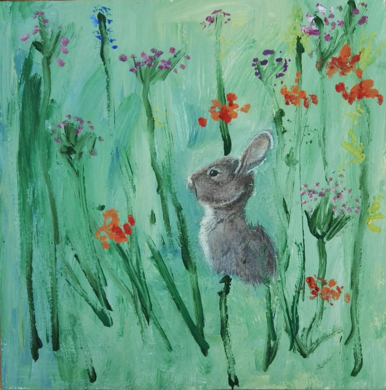 Заяц в траве (3)