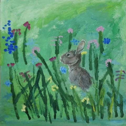 Заяц в траве (4)